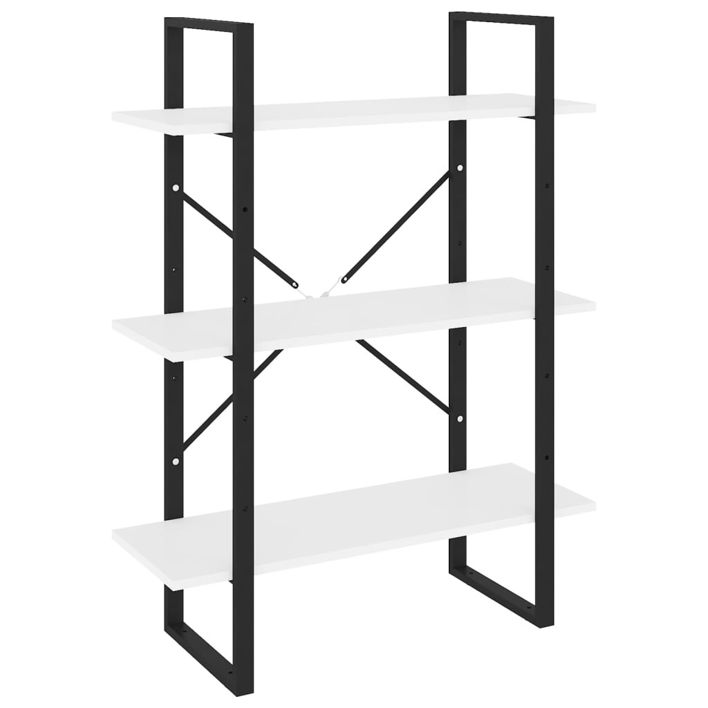 vidaXL Regał na książki biały 80x30x105 cm płyta wiórowa 806527