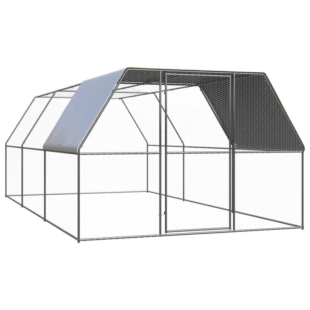 VidaXL Klatka zewnętrzna dla kurcząt, 3x6x2 m, stal galwanizowana 3089325 VidaXL
