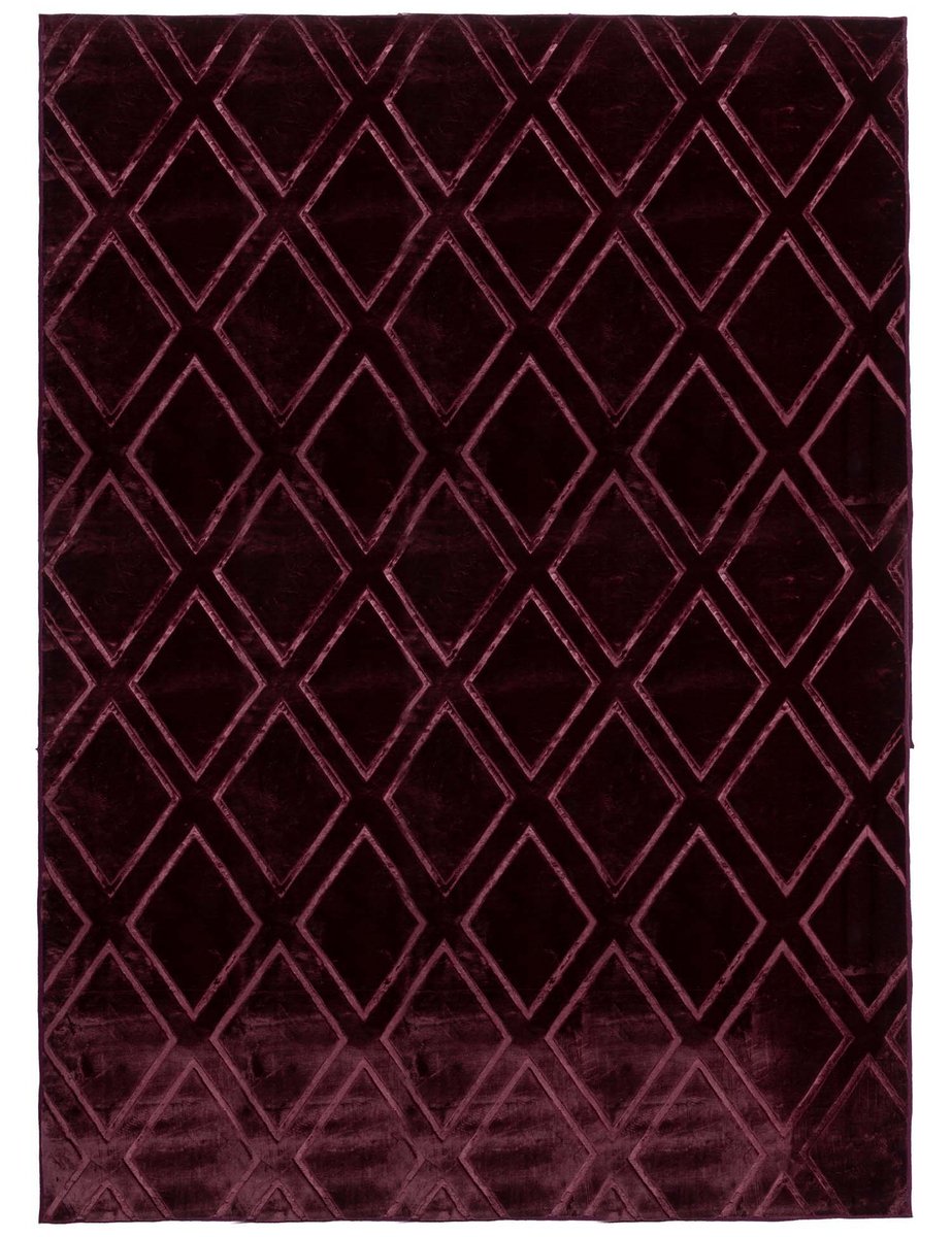 Dywan Prince geometryczny bordowy 120 x 160 cm