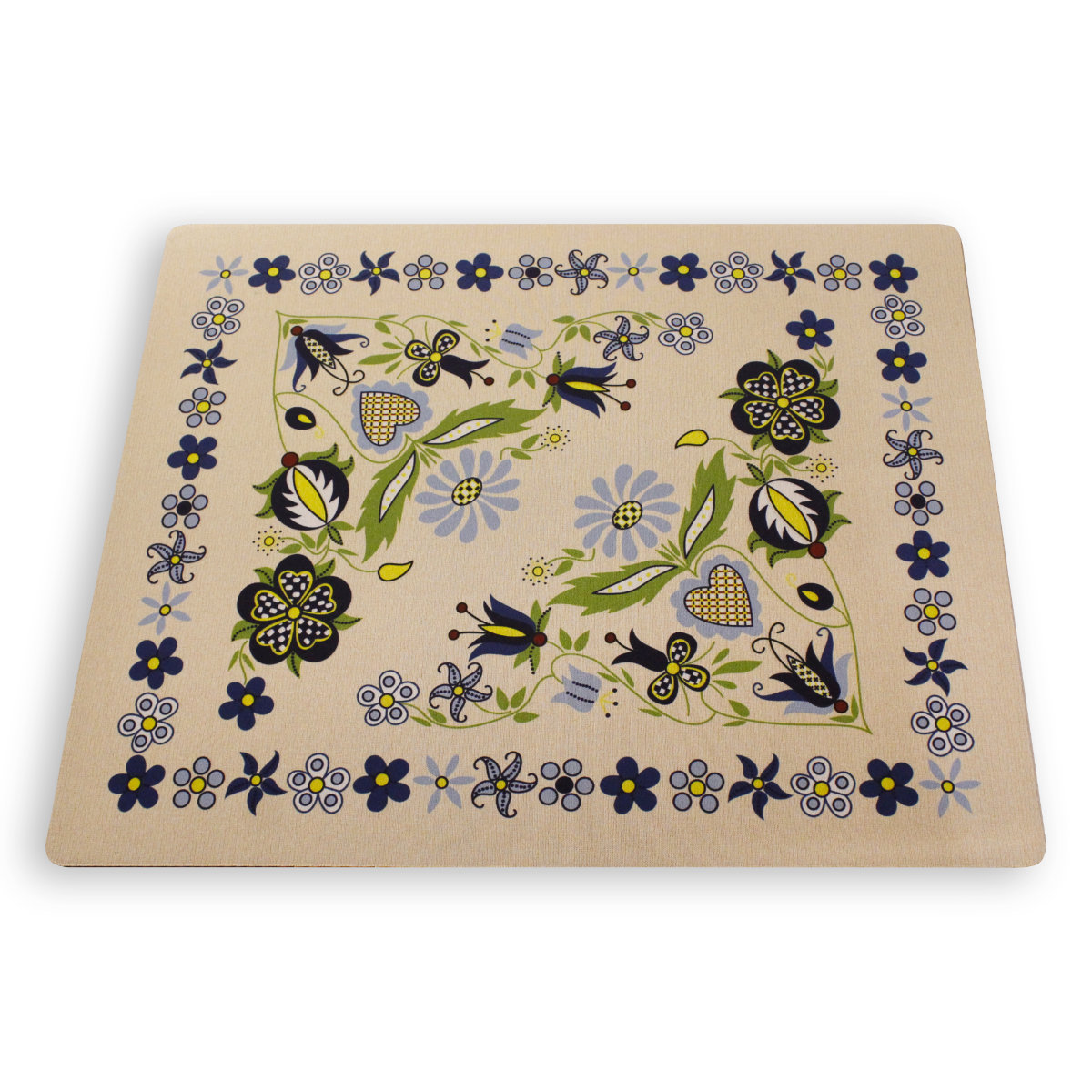 Podkładka pod mysz folk kaszubski beżowa 36 x 29 cm