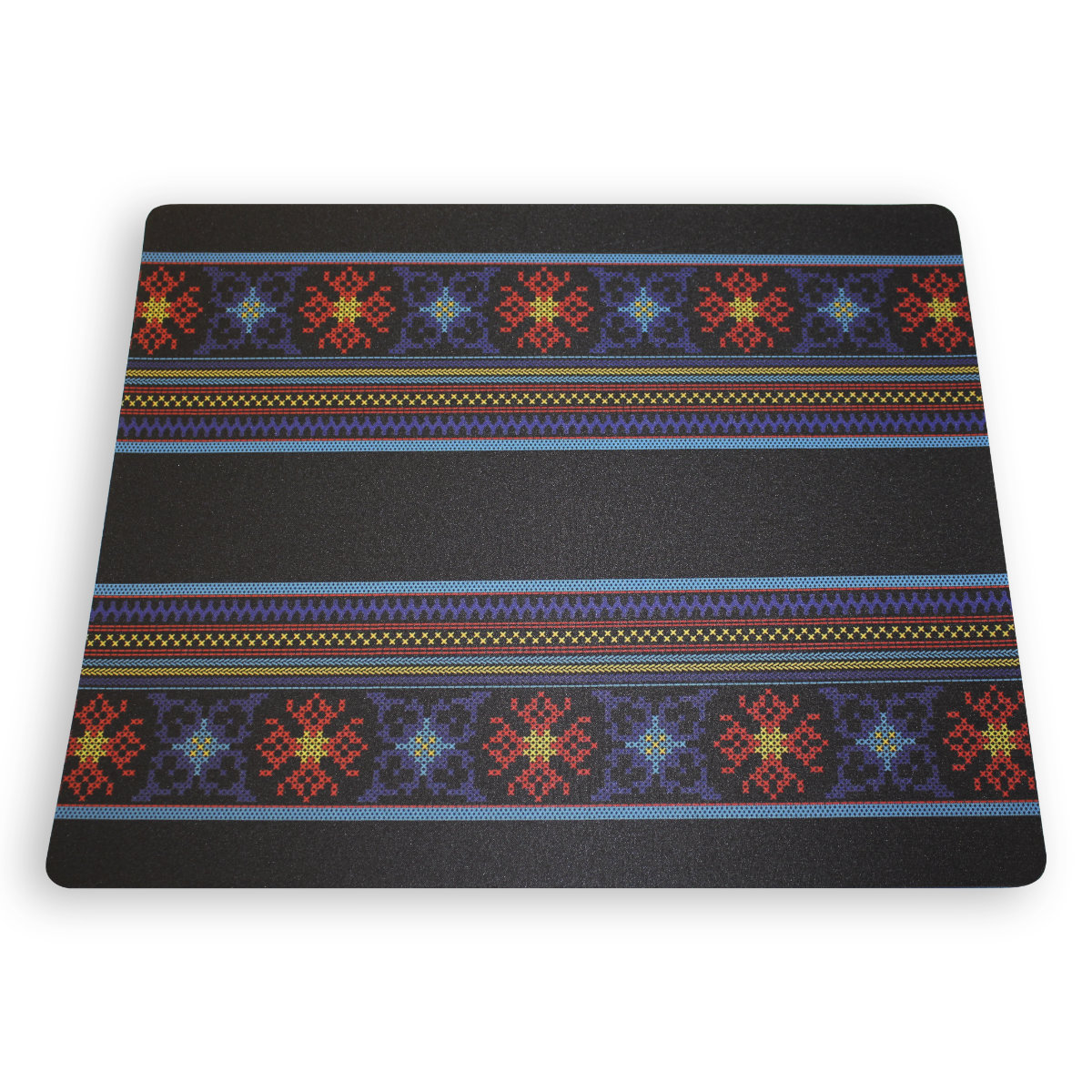 Podkładka pod mysz folk krzczonowski krzyżykowy czarna 36 x 29 cm
