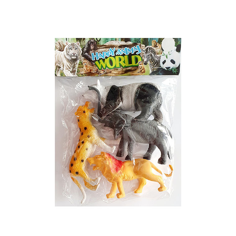 DZIKIE ZWIERZĘTA AFRYKA LEW TYGRYS SŁOŃ FIGURKI 4S