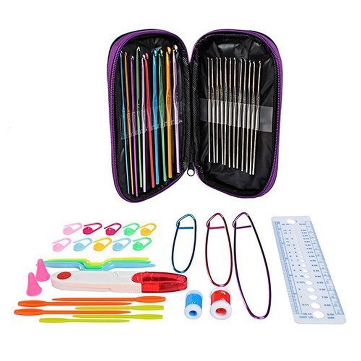 kufer-pasmanteria.pl Zestaw szydełek ( 50 szt ) 8649-12036