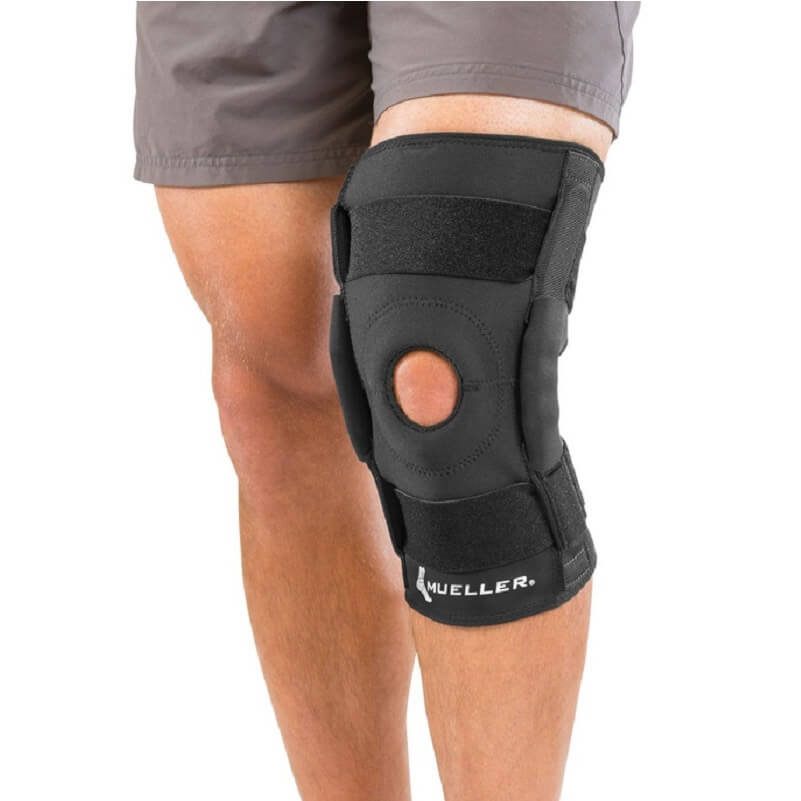 Mueller, owijana orteza kolana z zawiasami, rozmiar SM/MD
