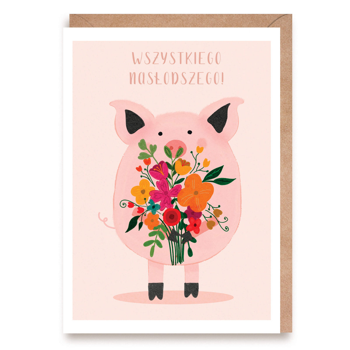 Cardie Cardie Kartka okolicznościowa Świnka K150 463962
