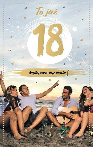 Kartka na osiemnastkę PAB19