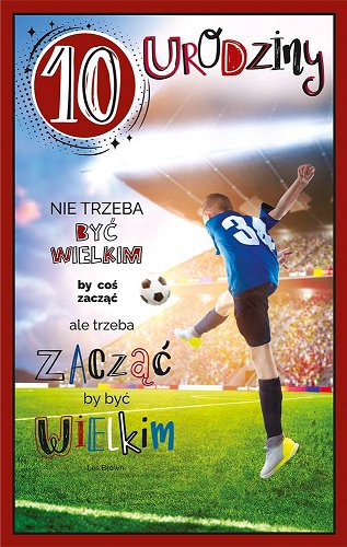 Kartka na 10 urodziny dla chłopaka U88