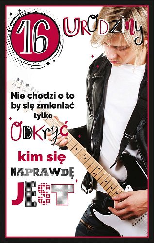 16 urodziny Kartka dla nastolatka U94