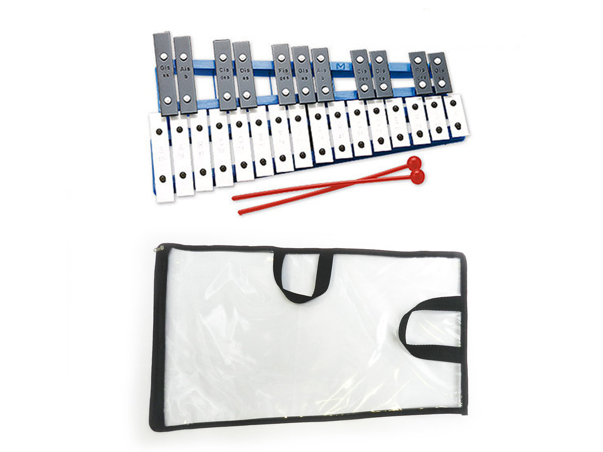 Dzwonki Chromatyczne MAREK 27-tonowe plastikowa, kolorowa podstawa + ETUI