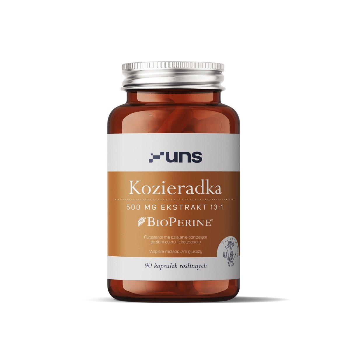 UNS Kozieradka 500mg Ekstrakt 13:1 90vegcaps