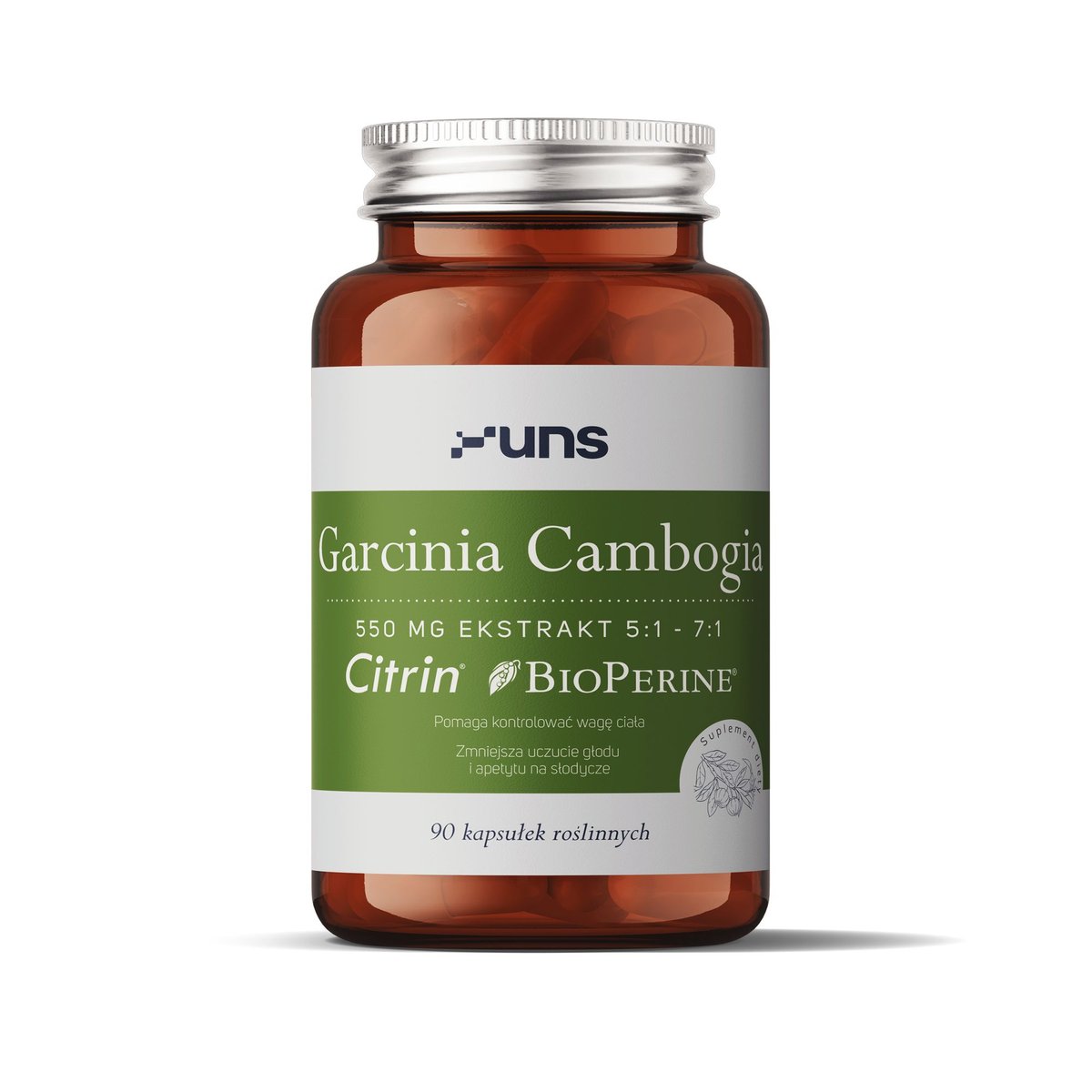 UNS Garcinia Cambogia 550mg Ekstrakt 5:1-7:1 90vegcaps