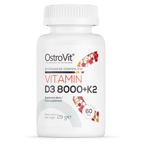 OstroVit Witamina D3 8000 IU + K2 60 t.