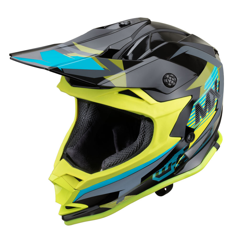 W-TEC Kask motocyklowy downhill cross enduro V321, Północny ogień, S (55-56) 23022-S-2