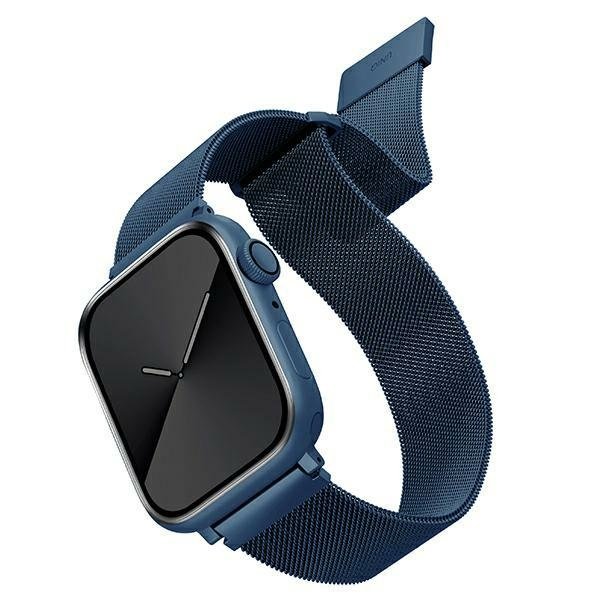 UNIQ pasek Dante Apple Watch Series 4/5/6/7/8/SE/SE2 38/40/41mm Stainless Steel niebieski/cobalt blue