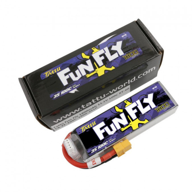 Tattu Akumulator Tattu Funfly 1800mAh 11,1V 100C 3S1P XT60