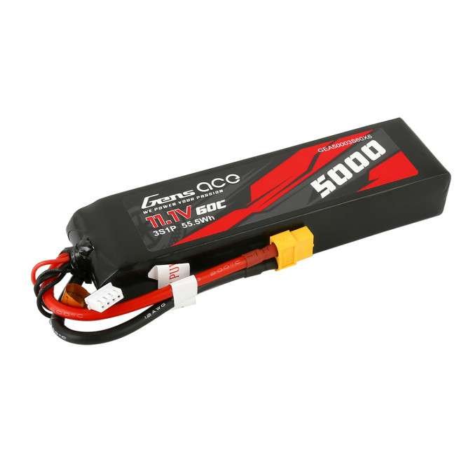 Gens ace Akumulator Gens Ace 5000mAh 11,1V 60C 3S1P XT60 GEA50003S60X6