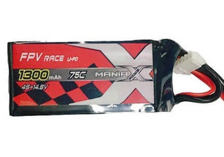 ManiaX 1300mAh 14.8V 75C Racing ManiaX MXP4S-1300-75C