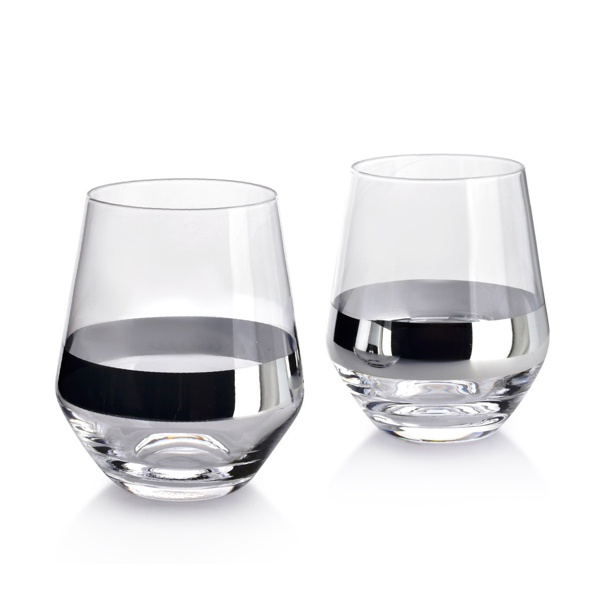 MIRELLA SILVER KPL. 2 SZKLANEK 450ml 7.5x6xh9cm