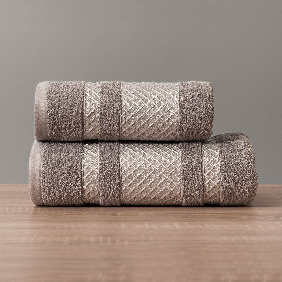 Ręcznik Lionel kolor ciemny szary ze srebrną bordiurą LIONEL/RB0/006/070140/1