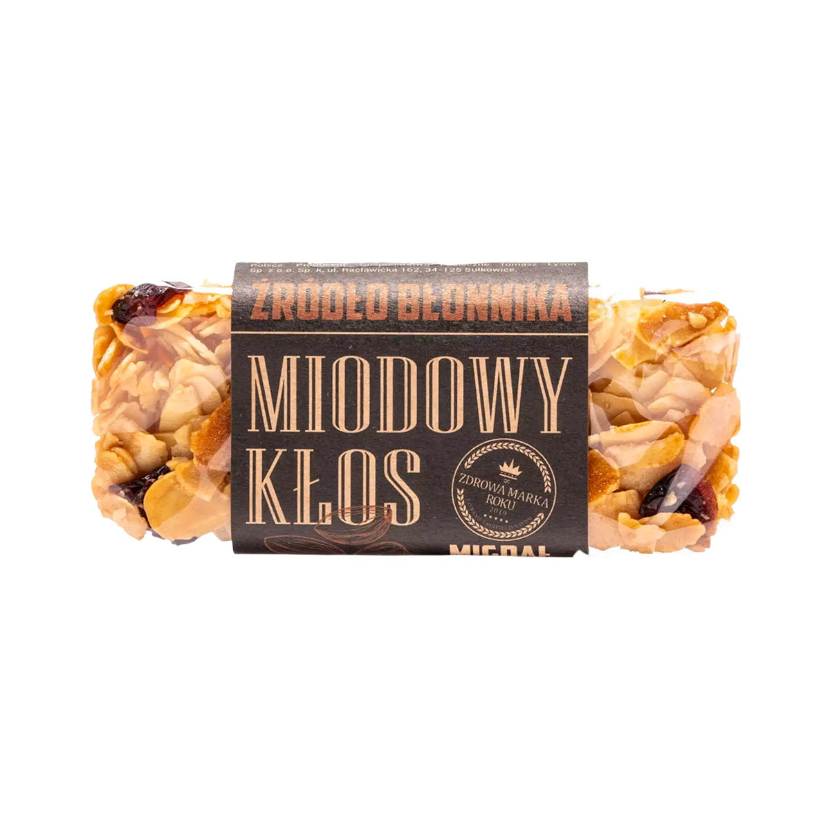 Pasieka Łysoń Baton Miodowy Kłos z Migdałem 45g - Pasieka Łysoń