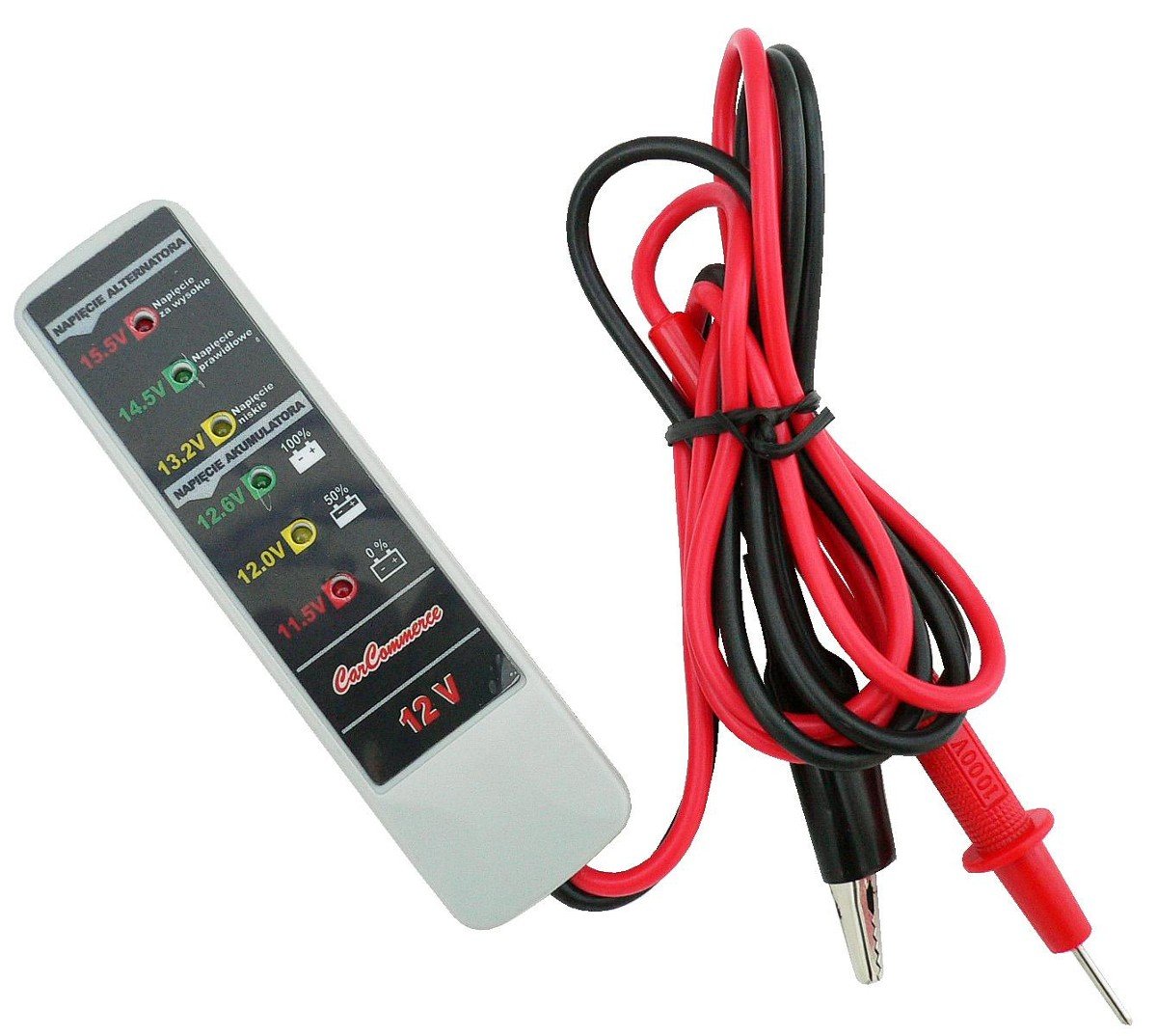 Carcommerce Sp. z o.o. Carcommerce Sp z o.o TESTER ELEKTRONICZNY AKUMULATORA zakupy dla domu i biura 61516