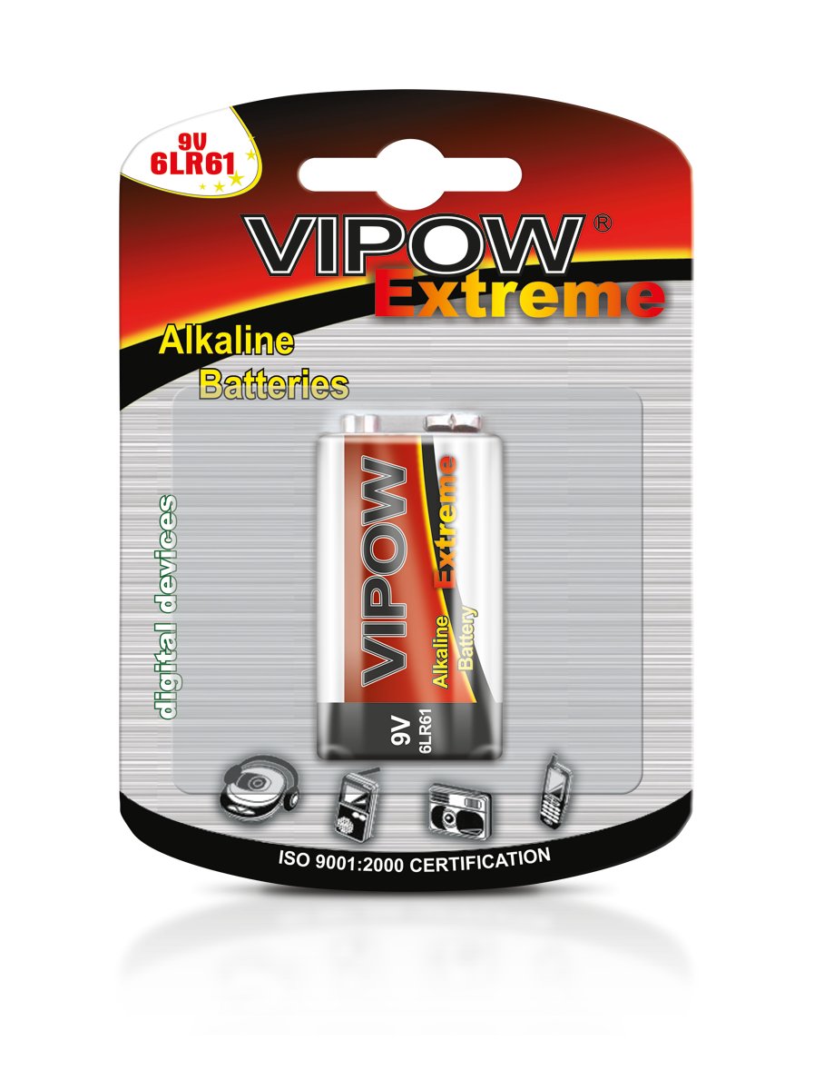 Vipow BATERIA BAT0092B EXTREME ALKALICZNA 9V 6L 9047