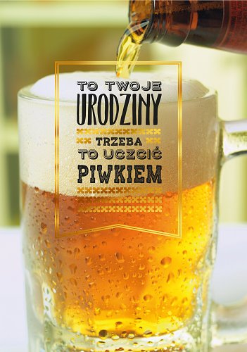 Kartka urodzinowa dla Piwosza PR 363