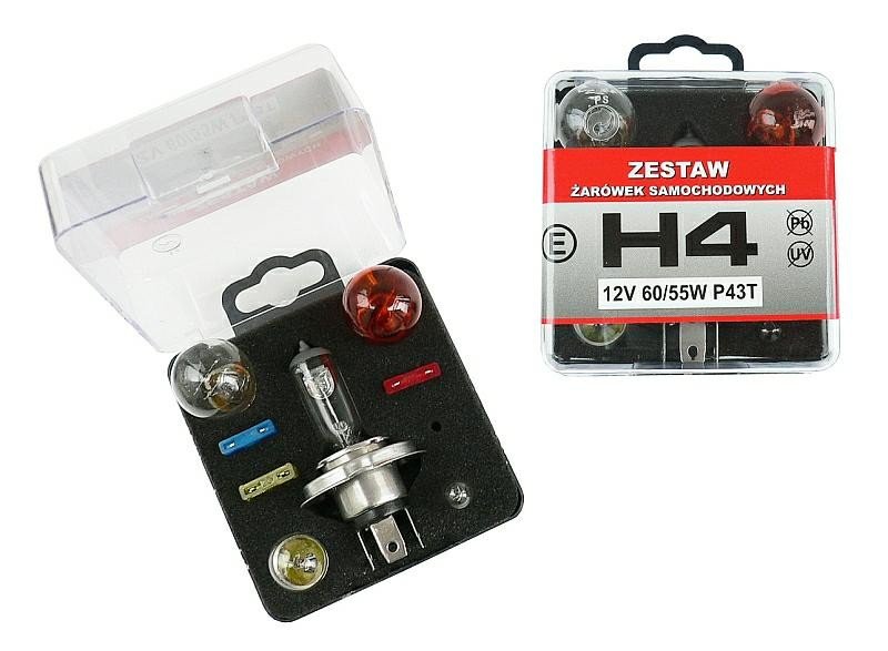 CarCommerce Zestaw żarówek z H4 12V P43t 42450