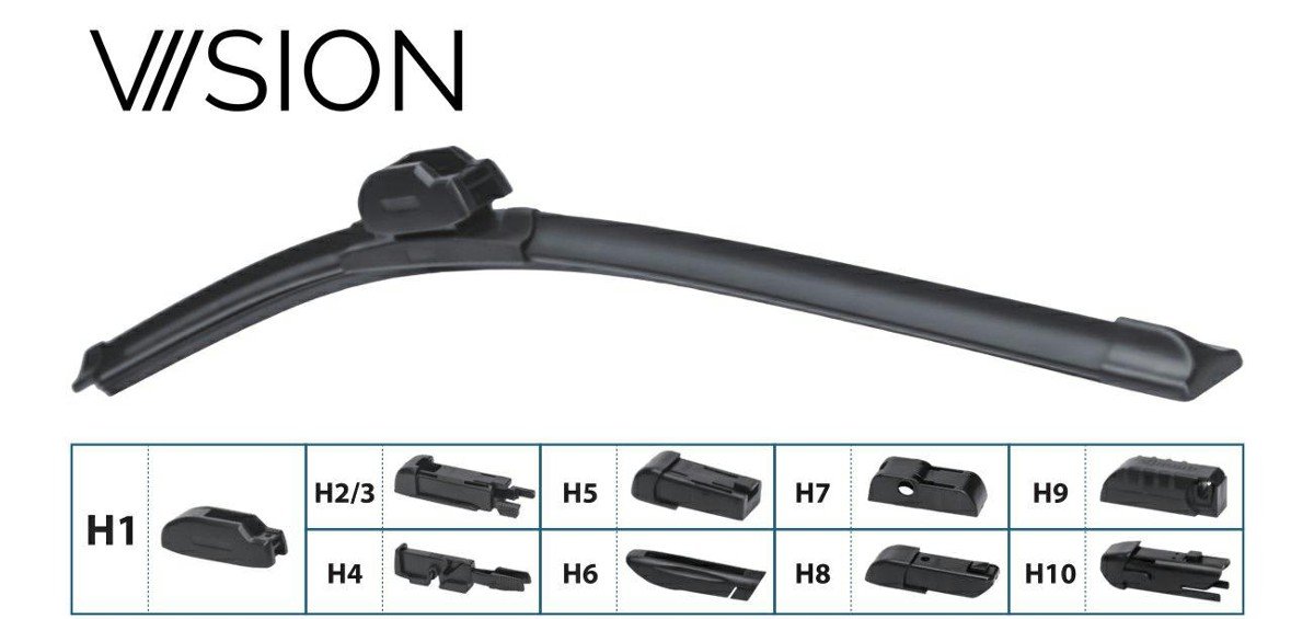 Wycieraczka Płaska VIISION Multi Adapter 575mm 23