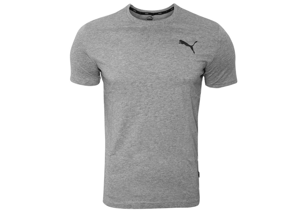 Puma Koszulka Męska T-Shirt Ess Small Logo Tee Grey 586668 53 M