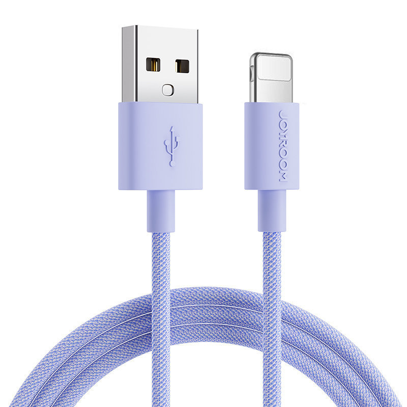 Joyroom kabel przewód USB - Lightning do ładowania / transmisji danych 1m fioletowy (S-1030M13)