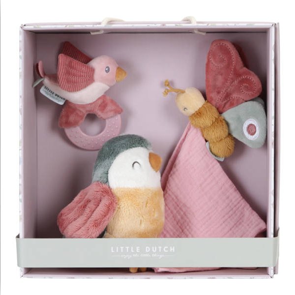 LITTLE DUTCH Zestaw prezentowy FLOWERS & BUTTERFLIES