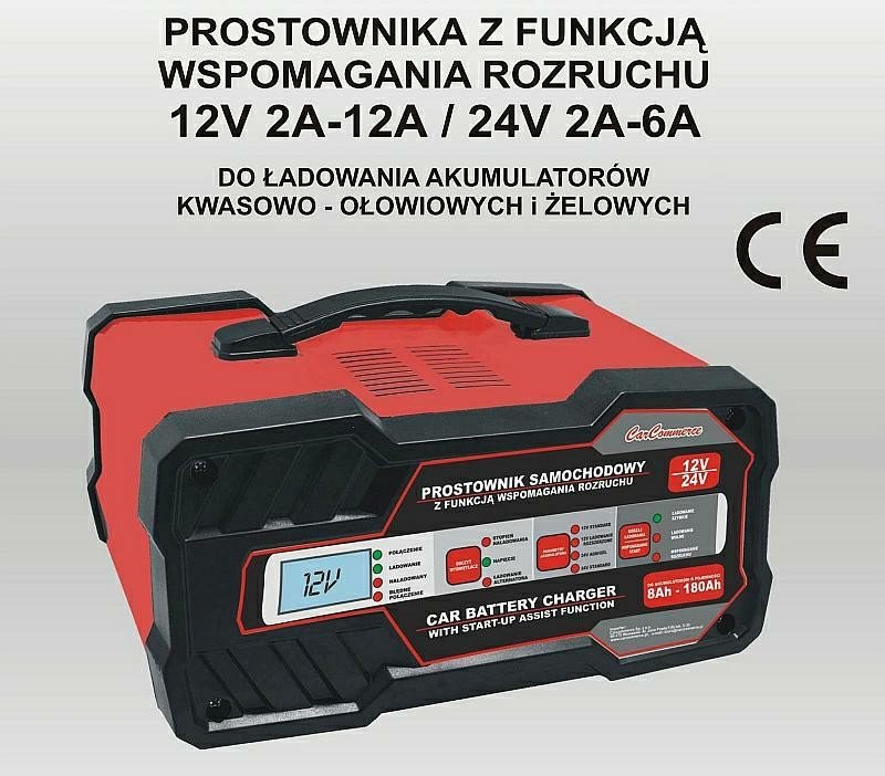 Prostownik Akumulatorów z Rozruchem 12V 24V 75A