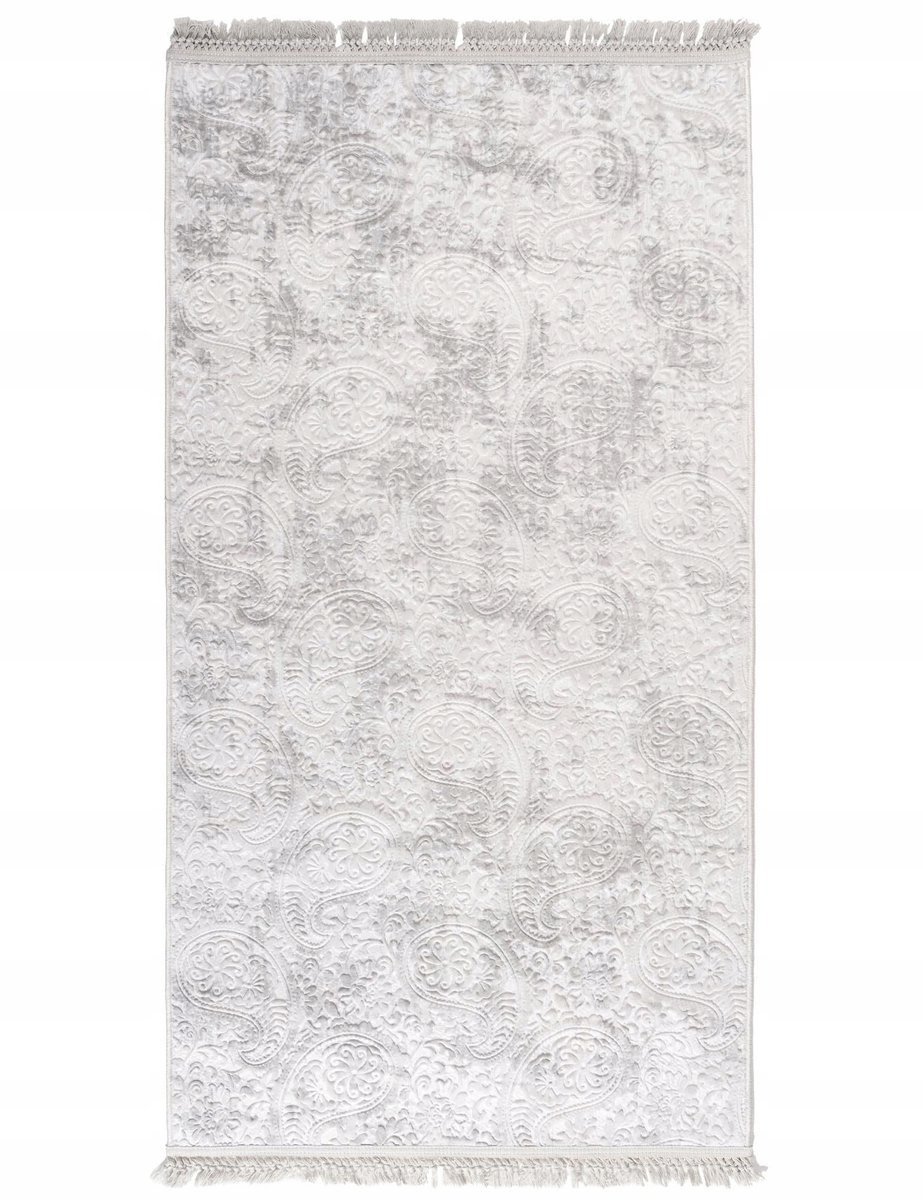 MULTI-DECOR Dywan Prestige jasnoszary 80 x 150 cm z frędzlami