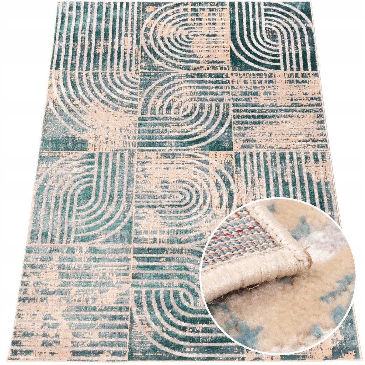 Vintage MULTI-DECOR Dywan Zante szaro-niebieski 67 x 120 cm