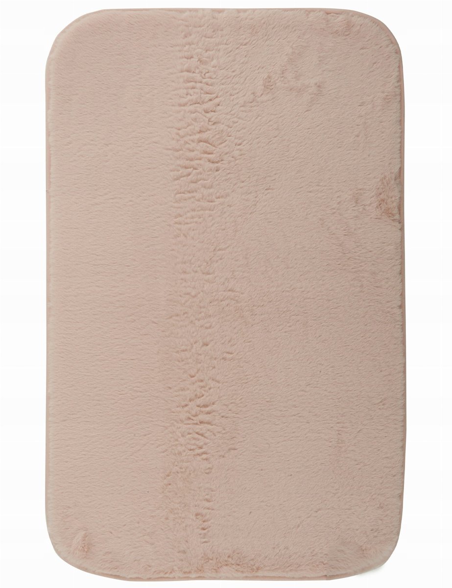Nowoczesny dywan pluszowy, Różowy, 60x100 cm