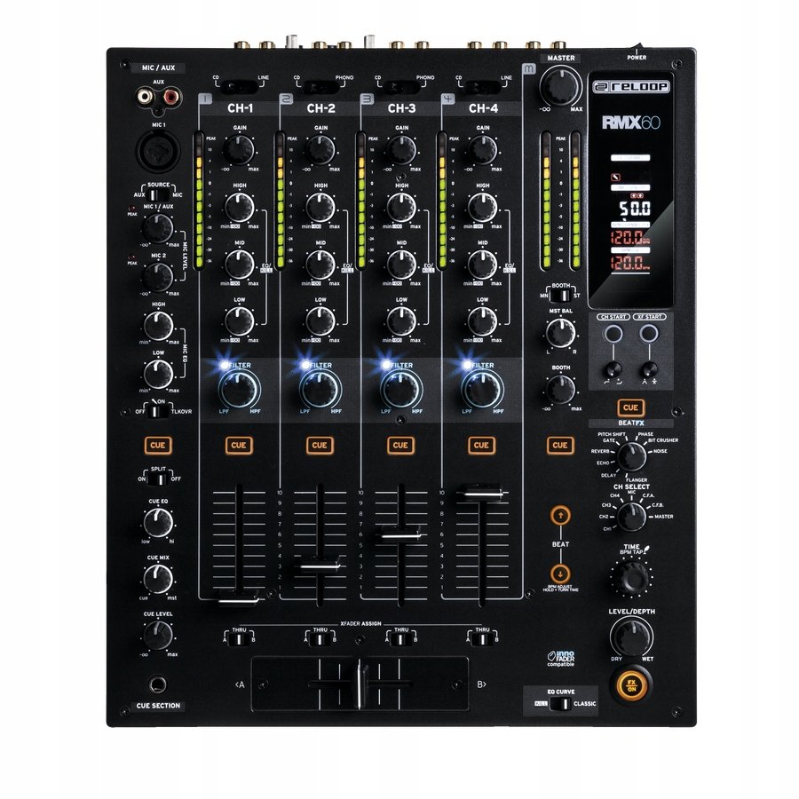 Reloop RMX-60 cyfrowy, czarny AMS-RMX-60-DIGITAL