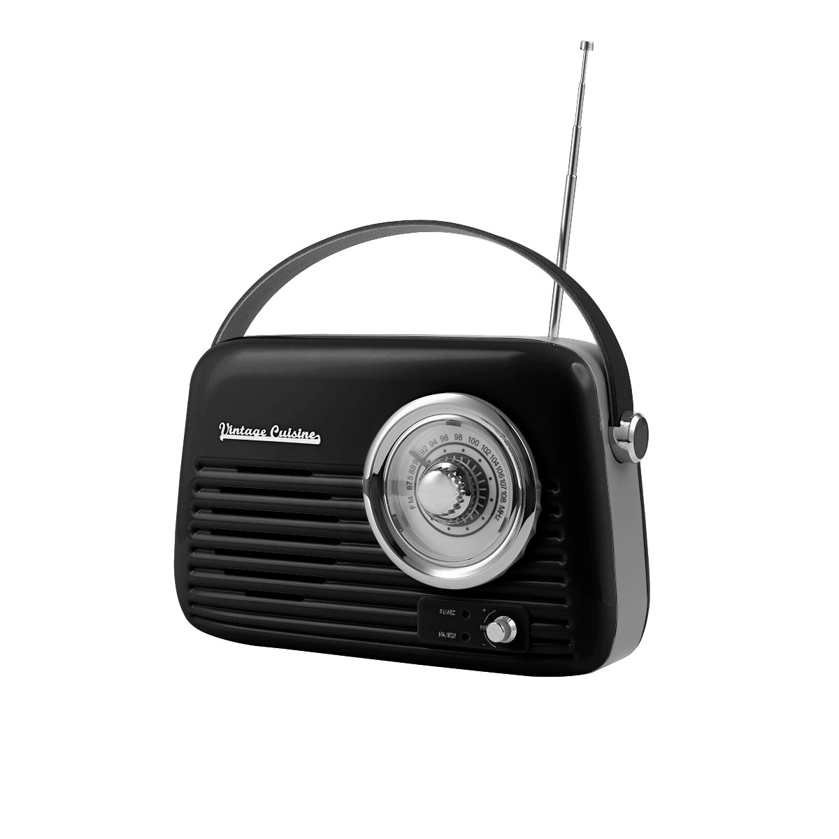 Retro Radio Z Głośnikiem Bluetooth Vintage Cuisine - Czarne