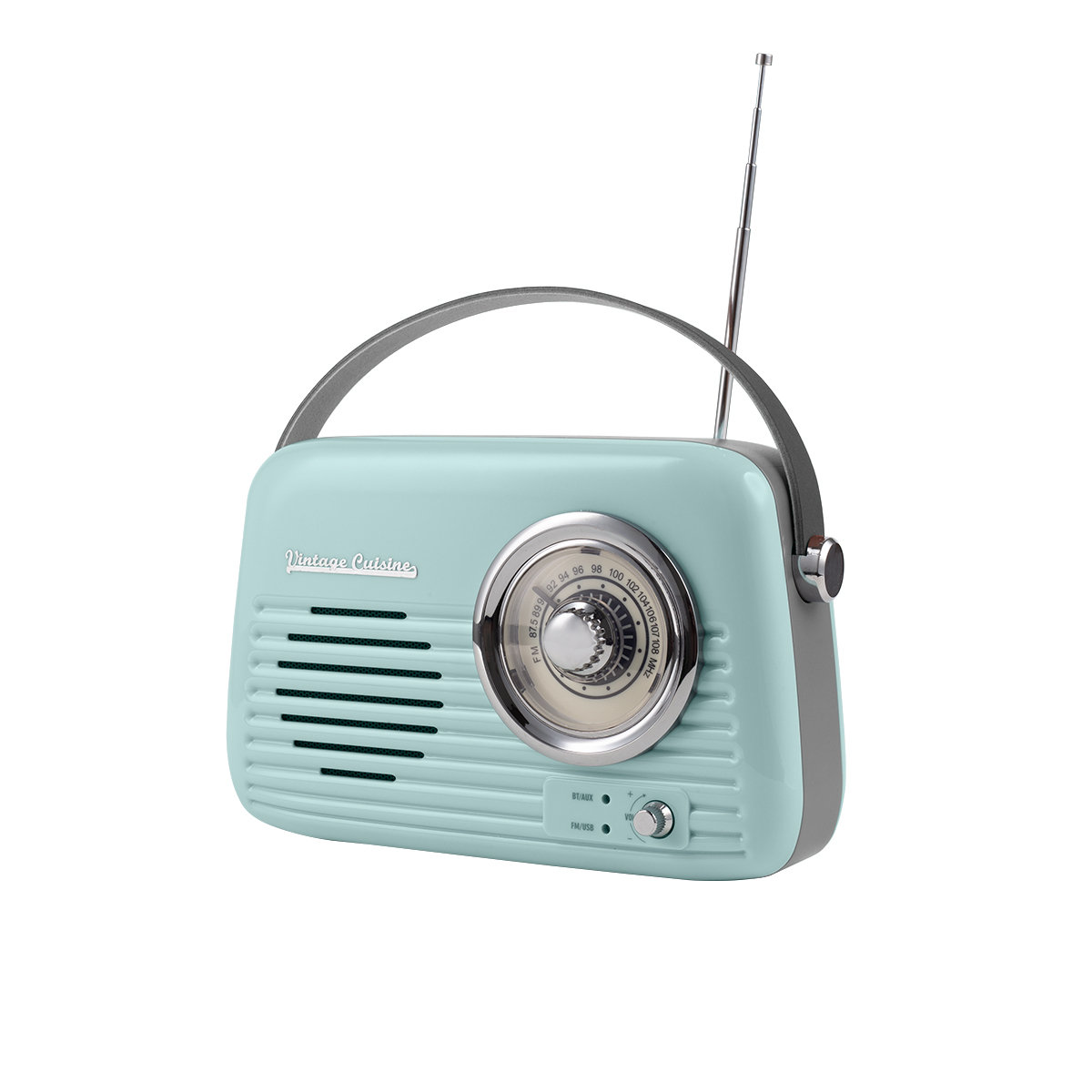 Retro Radio Z Głośnikiem Bluetooth Vintage Cuisine - Mięta