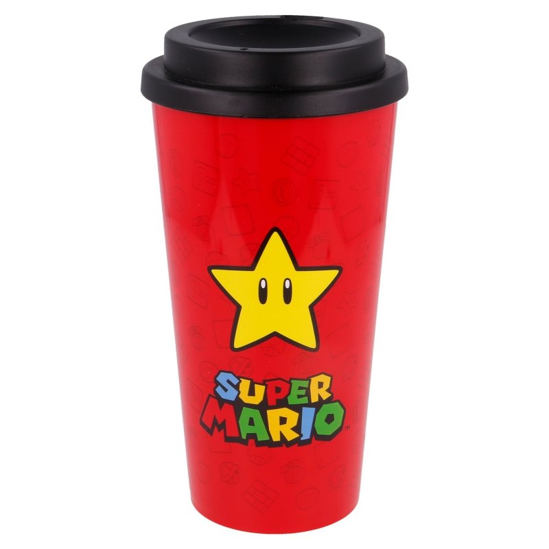 Duży KUBEK termiczny kawę herbatę 520ml Super Mario