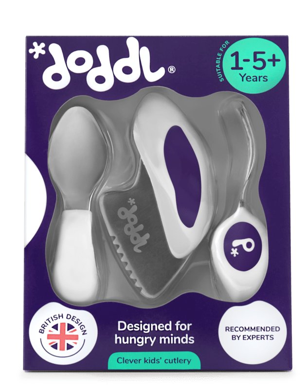 Zestaw 3 sztućców Doddl - kolor fioletowy