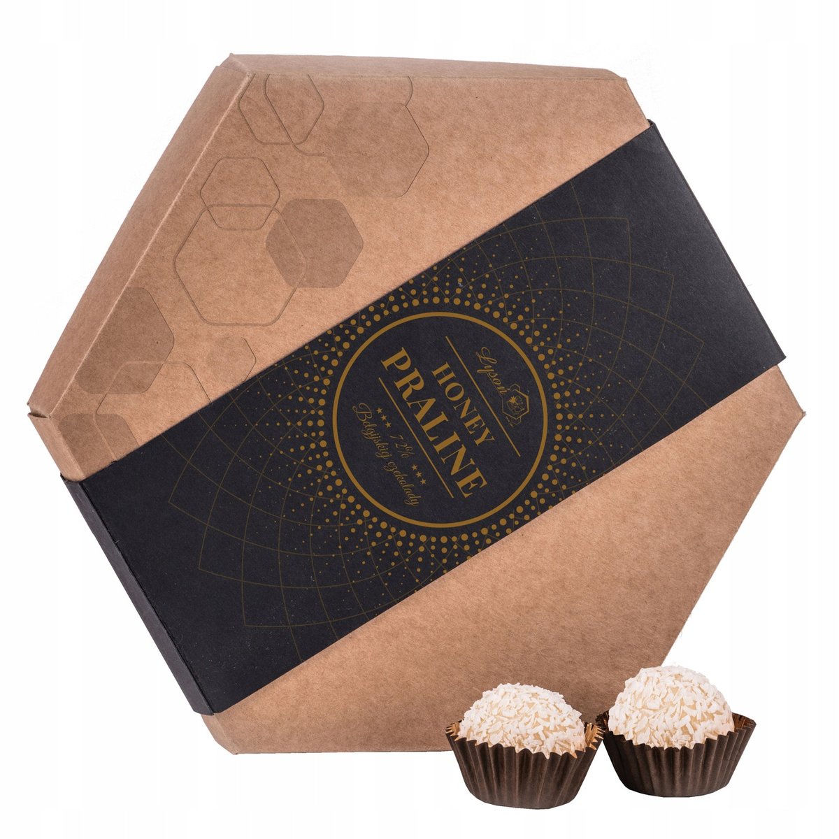 Łysoń Pralinki Honey Praline Truffle Rum Łysoń 170g C2F8-33447