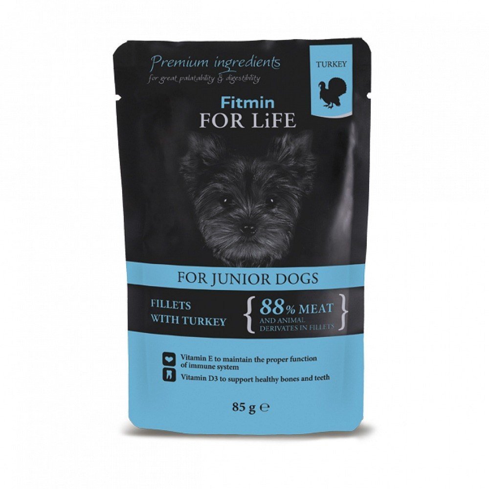 Fitmin dog For Life puppy turkey in gravy 85g