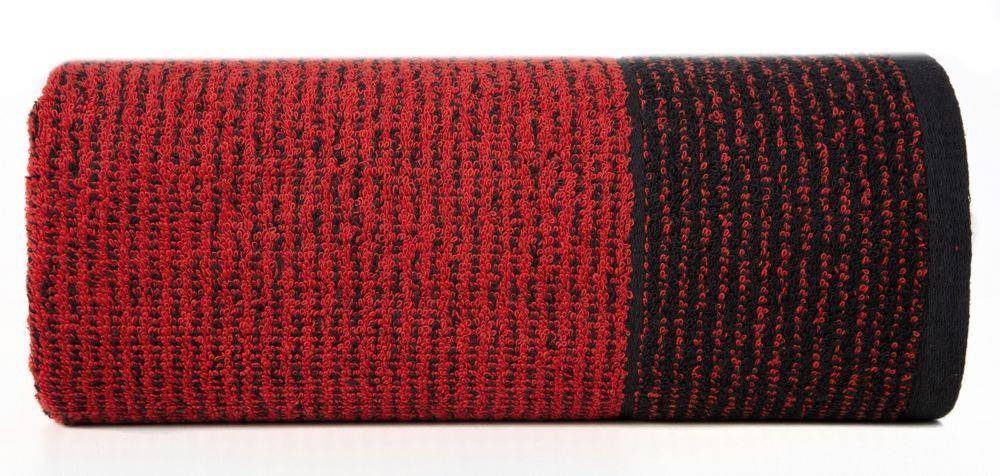 Ręcznik EUROFIRANY Leon Czarno-czerwony 30 x 50 cm