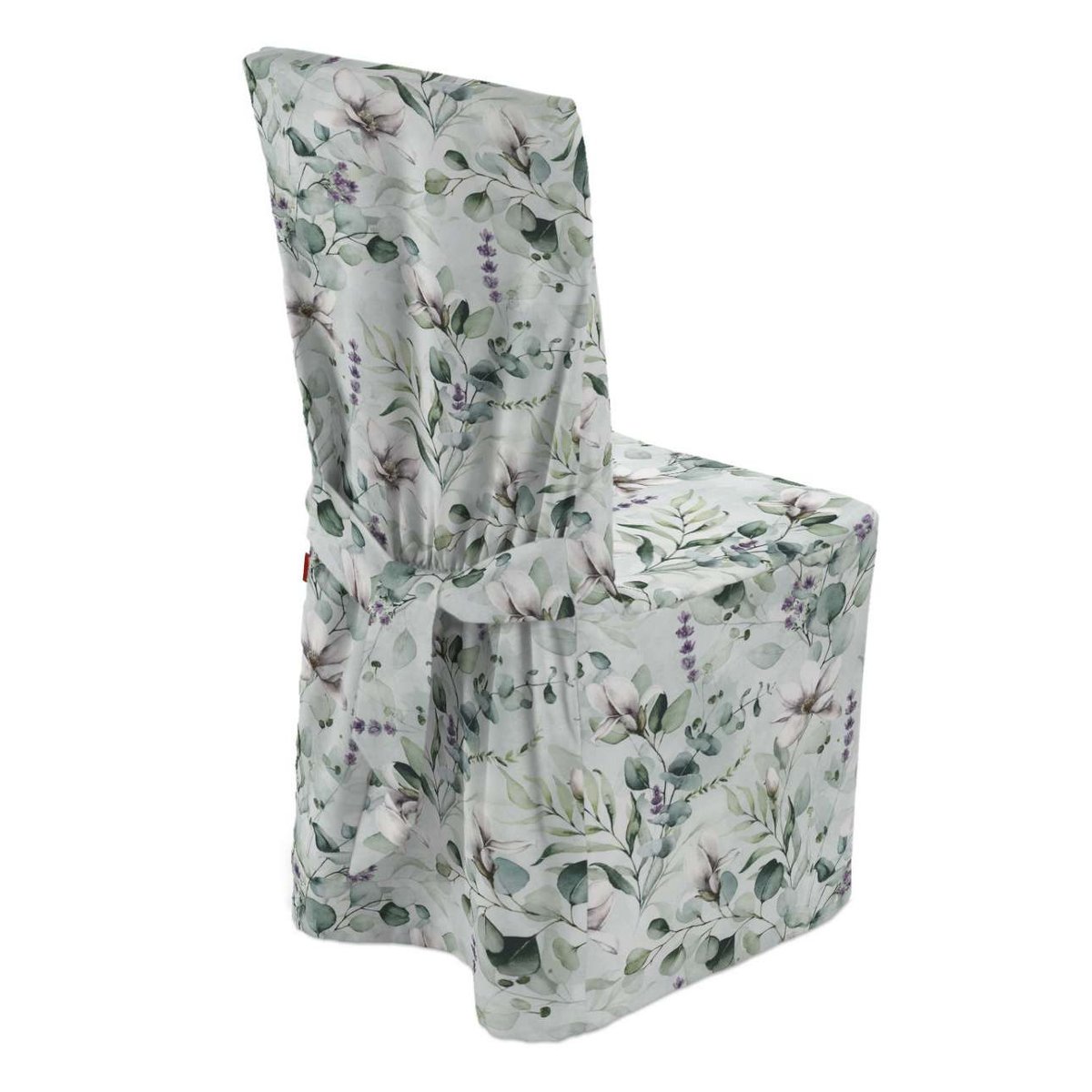 Dekoria pl pl Sukienka na krzesło magnolie na miętowym tle 45 × 94 cm Flowers 580-143-66