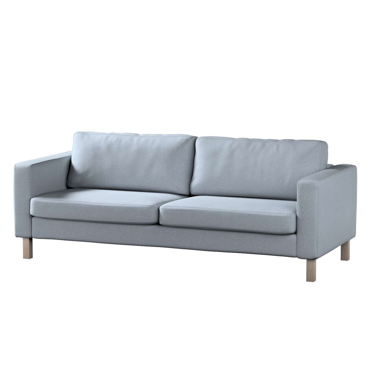 Dekoria pl pl Pokrowiec na sofę Karlstad 3-osobową nierozkładaną krótki błękitny melanż 204 x 89 x 64 cm Amsterdam 615-704-46