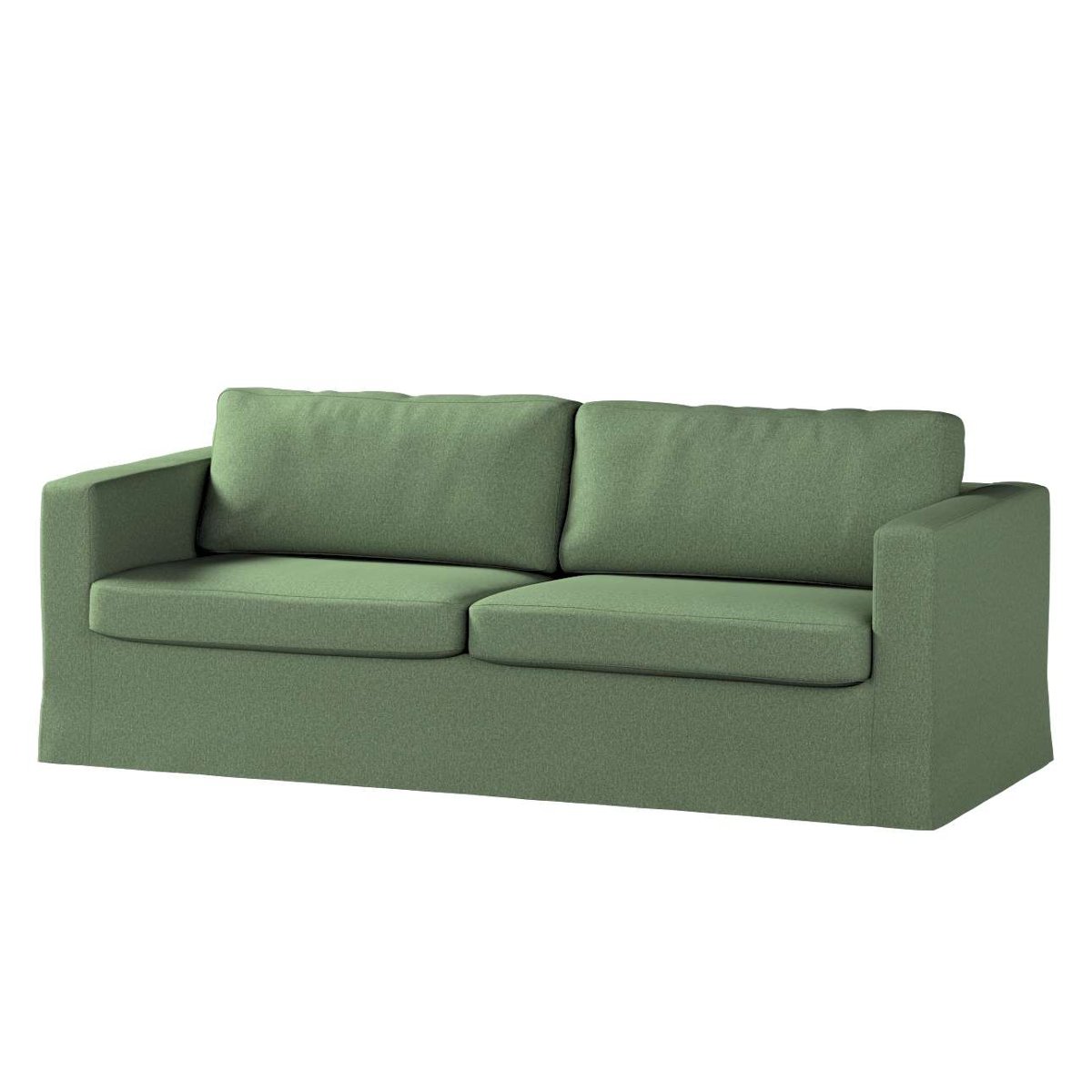 Dekoria pl pl Pokrowiec na sofę Karlstad 3-osobową nierozkładaną długi zielony melanż 204 x 89 x 66 cm Amsterdam 616-704-44
