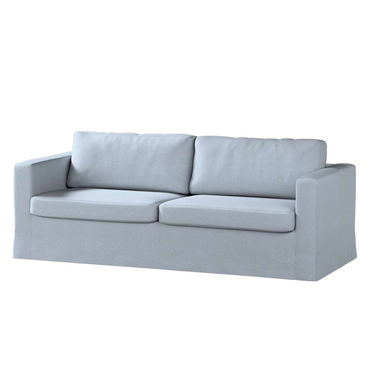 Dekoria pl pl Pokrowiec na sofę Karlstad 3-osobową nierozkładaną długi błękitny melanż 204 x 89 x 66 cm Amsterdam 616-704-46
