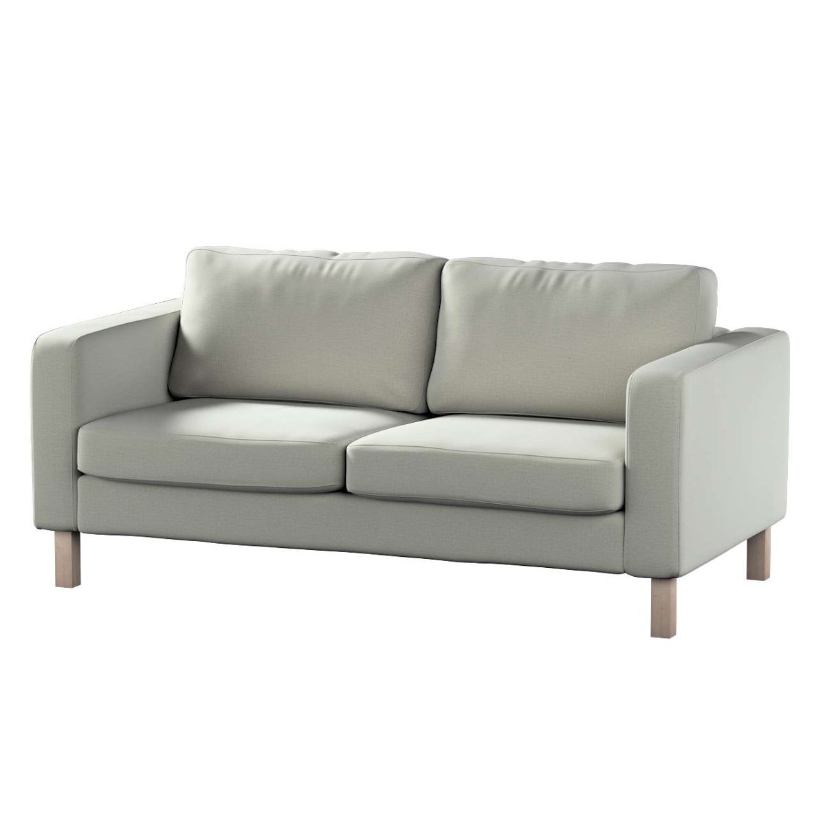 Dekoria pl pl Pokrowiec na sofę Karlstad 2-osobową nierozkładaną krótki pastelowo miętowy welwet 165 x 89 x 64 cm Ingrid 617-705-41