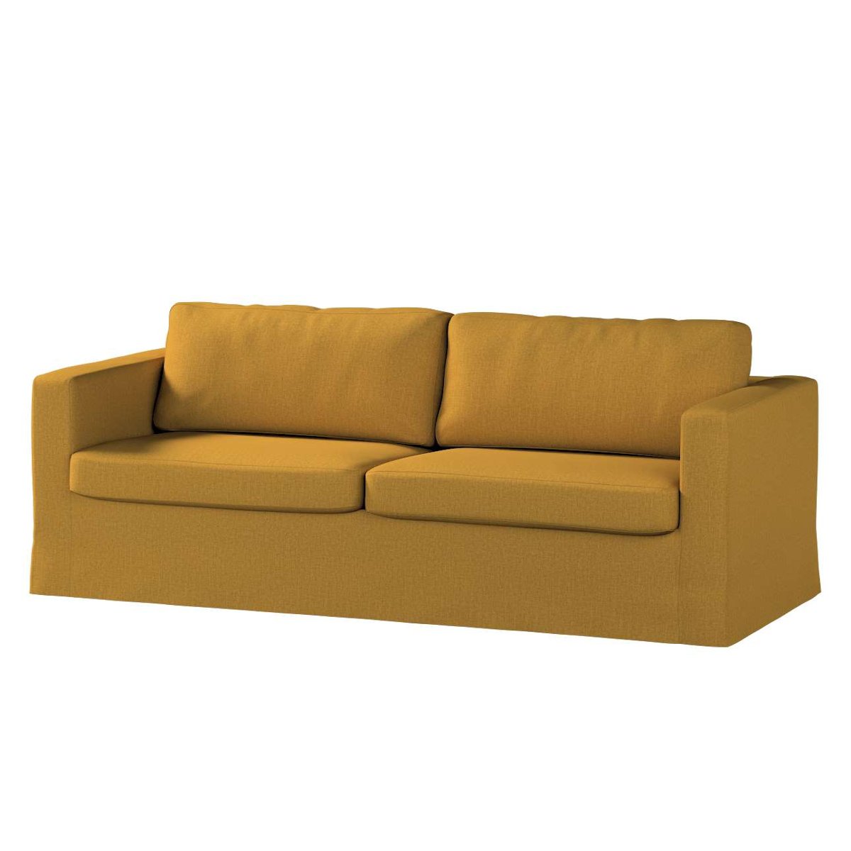 Dekoria pl pl Pokrowiec na sofę Karlstad 3-osobową nierozkładaną długi miodowy szenil 204 x 89 x 66 cm City 5902582077065
